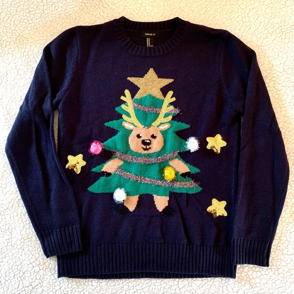 Forever 21 “Ugly” Christmas Sweater-Size M